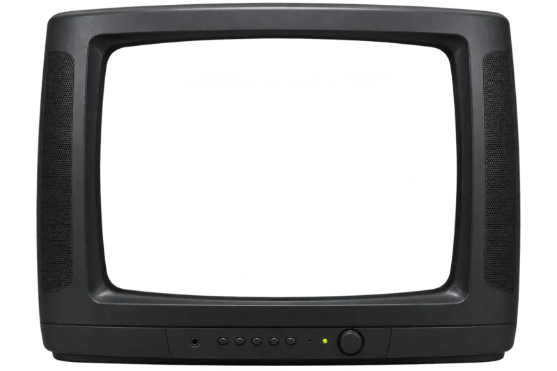 Retro television showing featured product demos